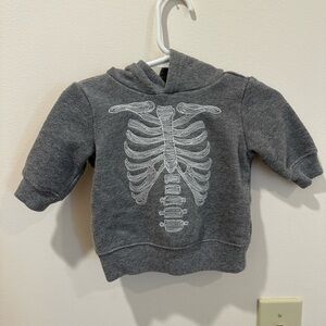 Gymboree Halloween skeleton sweater 0-3 months